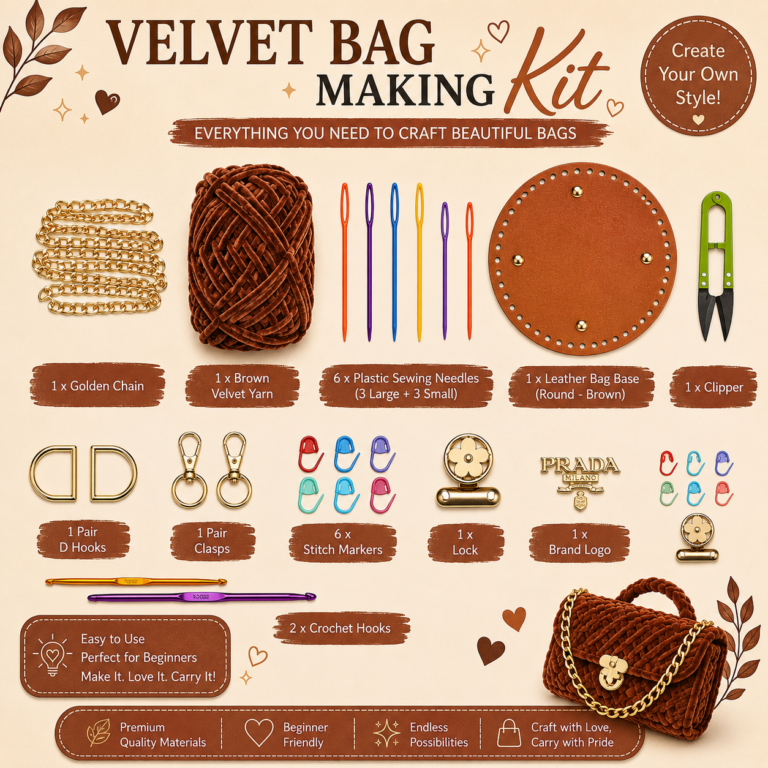 Velvet Bag Making Kit for Beginners
