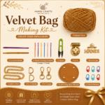 Velvet Bag Making Kit for Beginners