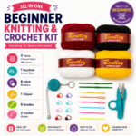 22 Pcs Beginner Knitting & Crochet Kit