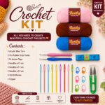Crochet Accessories Set with Yarn