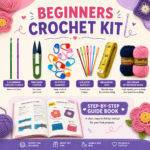Beginner Crochet Kit with Guide Book