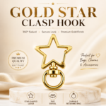 Gold Star Clasp Hook