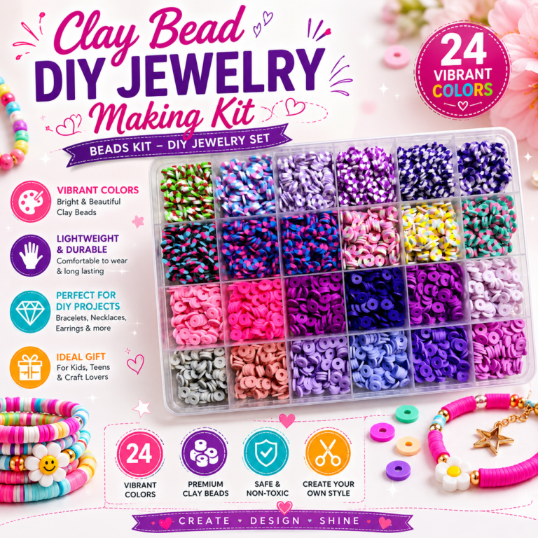 Clay Bead DIY Jewelry Making Kit