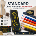 Tailor's Garment Marking Pencils (12 Pcs)