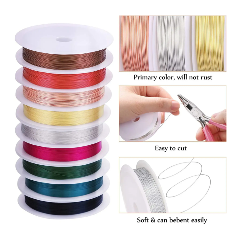 Multicolour Copper Jewelry Wire (10 Rolls)