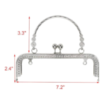 Premium 7.2" Metal Clutch Frame with Handle