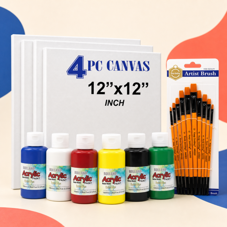 Acrylic Canvas Brush Kit