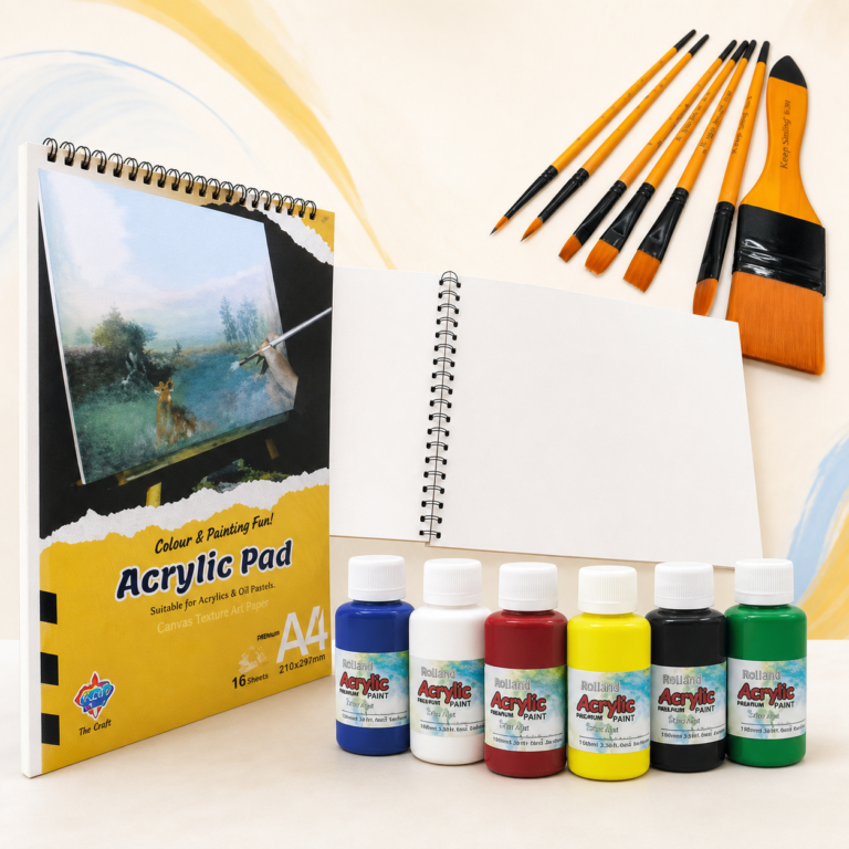 Acrylic Painting A4 Pad Kit